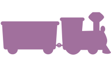 Magnetická nástěnka - vláček