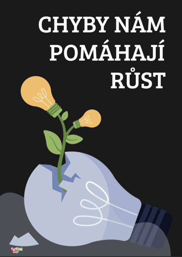 Chyba pomáhá - nástěnná deska - Barva: Světlá