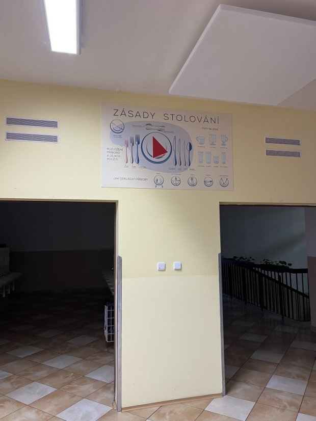 Nástěnná deska Zásady stolování