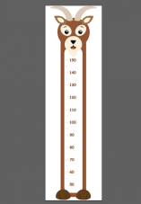 Popisovateľný meter na stenu - Koza