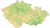 Nástěnná mapa České republiky