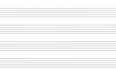Nástěnná magnetická tabule - notová osnova