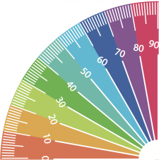 Podlahový uhlomer 90° ľavý