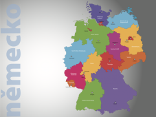 Nástenná mapa Nemecka