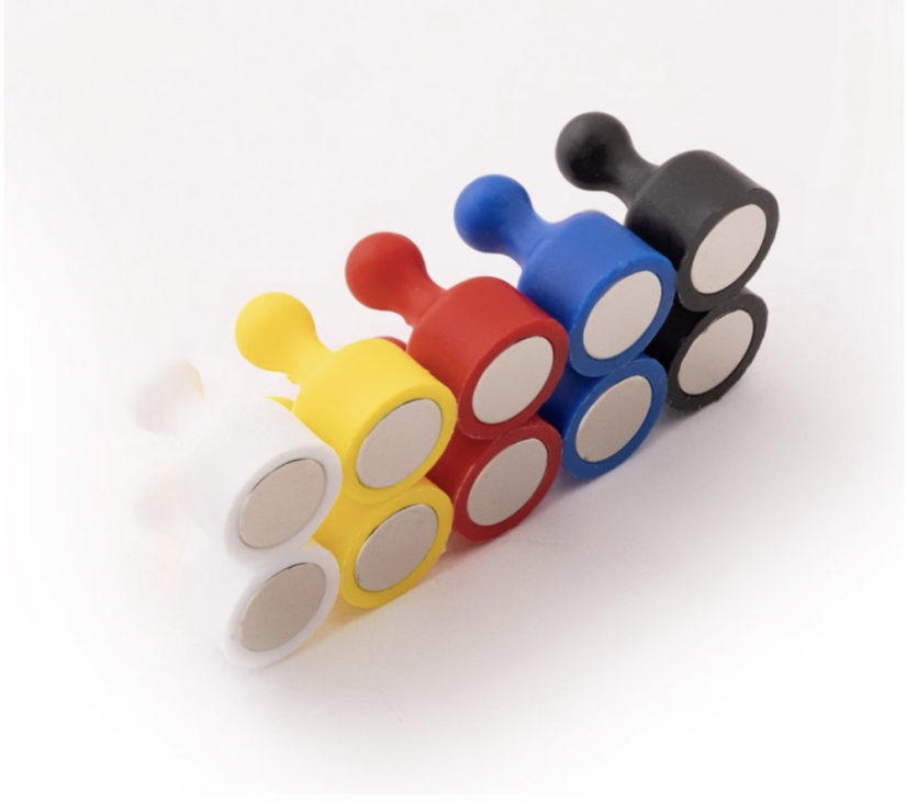 Magnetické figúrky - neodymová sada 10 ks, mix 5 farieb