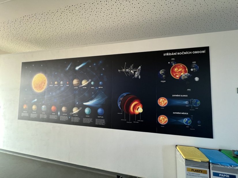 Nástěnná deska vesmír