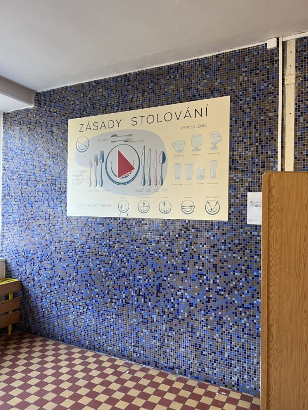 Nástěnná deska Zásady stolování