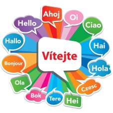 Podlahový polep Vítejte - pastelový