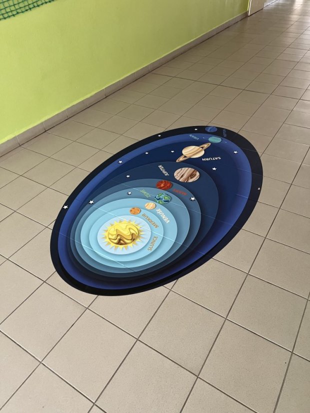 Slnečná sústava - podlahový polep