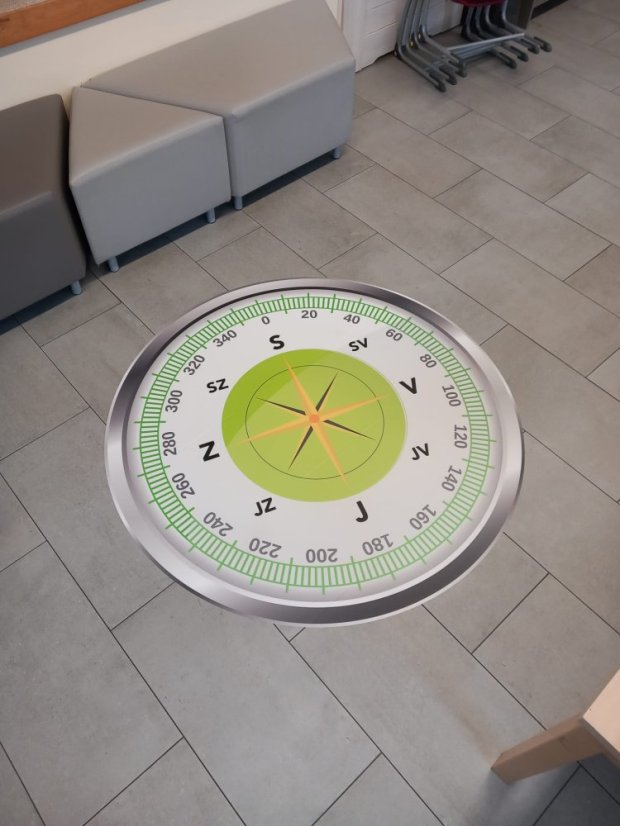 Podlahový kompas