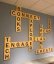 Nástěnná písmena Scrabble - magnetická stěna