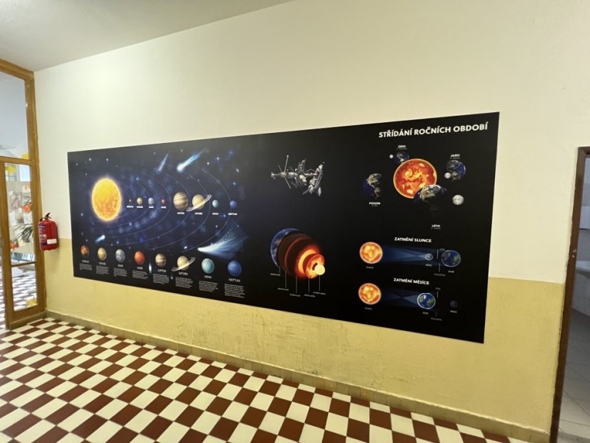 Nástěnná deska vesmír