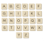 Nástěnná písmena Scrabble - magnetická stěna
