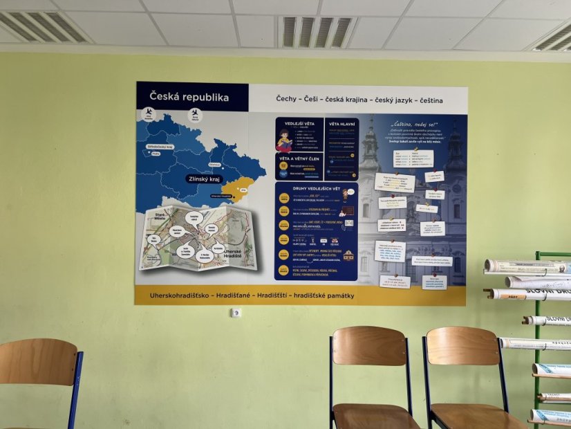 Nástěnná deska - český jazyk pro II. stupeň