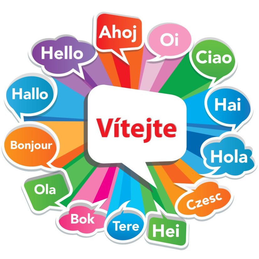 Podlahový polep Vitajte - pastelový