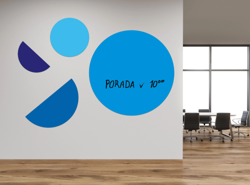 Magnetická nástěnka - kruhy sada 4 ks