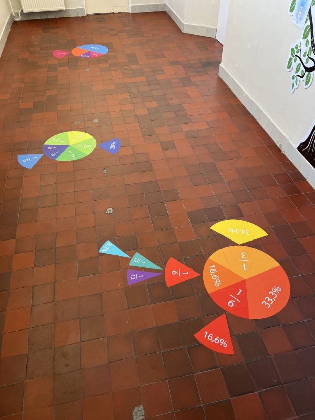 Zlomky a percentá na podlahu