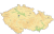 Nástěnná mapa České republiky - geografická