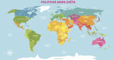 Nástenná politická mapa sveta